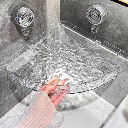 Support mural transparent sans perçage : rangement sans perçage, amovible et multifonctionnel pour les triangles et les rectangles