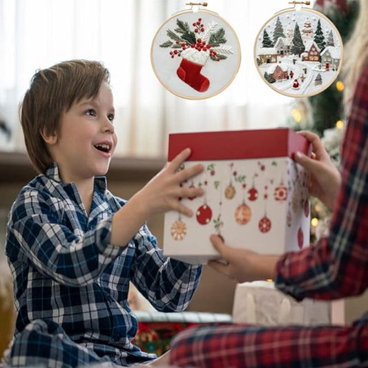 🎅חימום לחג המולד - 49% הנחה🎅חבילת רקמה לחג המולד