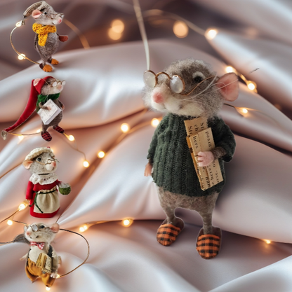 🎅מבצע חג המולד 49% הנחה🎄עכבר לבד מחט חמוד לקישוט