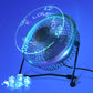 טמפרטורה LED שעון אור מאוורר USB